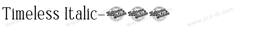 Timeless Italic字体转换 Timeless Italic字体转换
